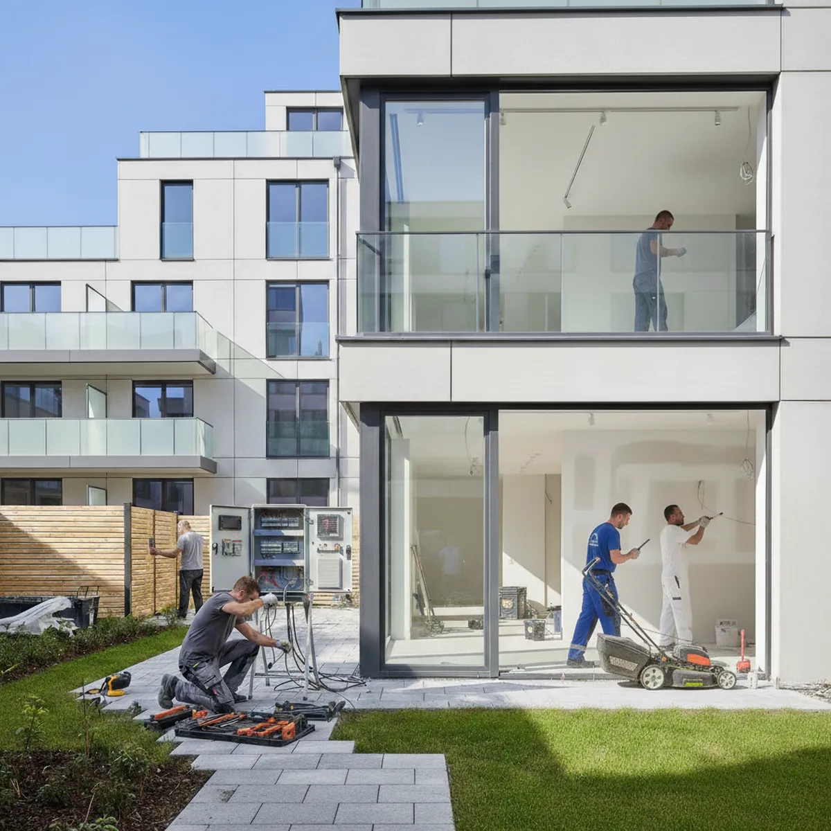 TGS Krüger Team bei der Arbeit